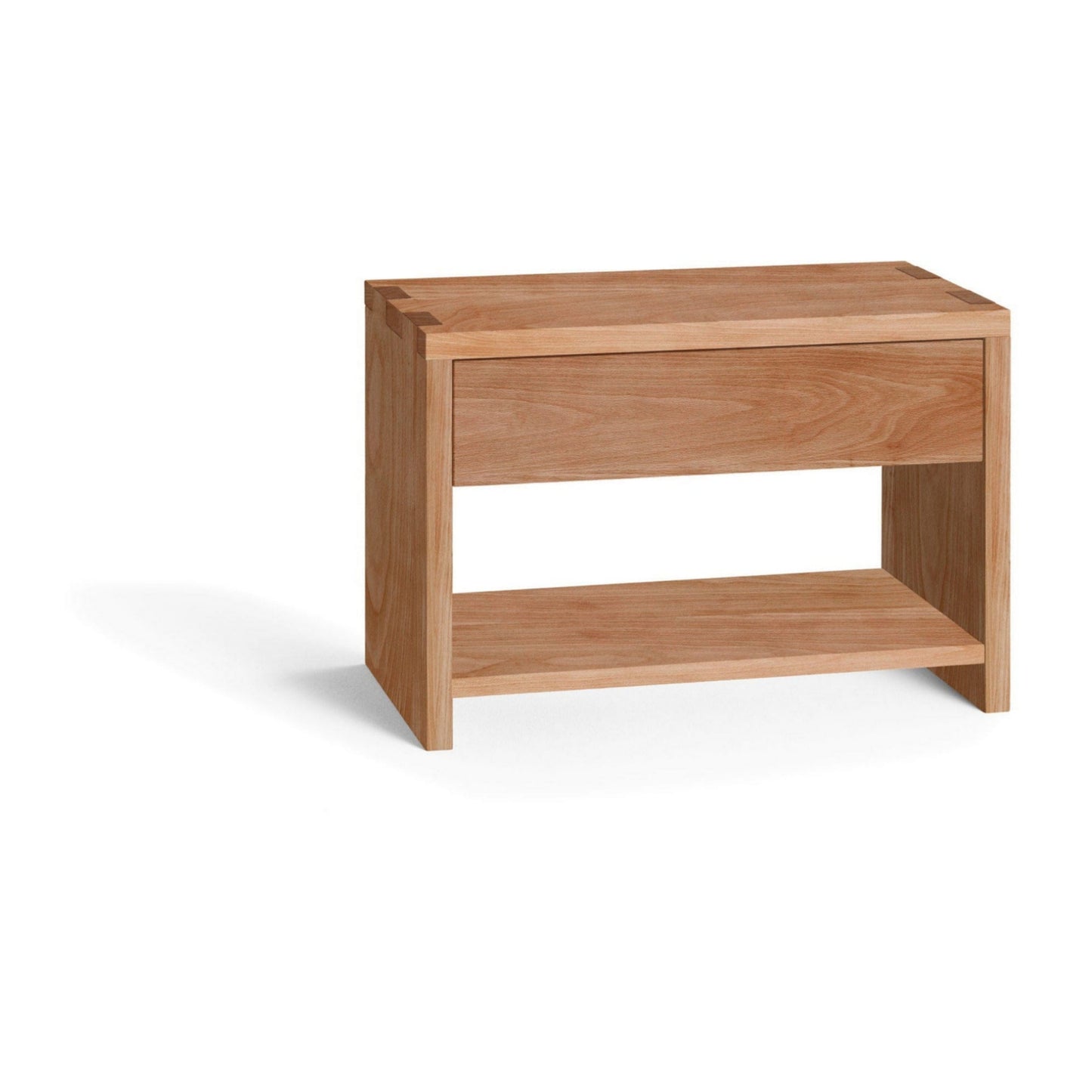 Holzmanufaktur NAP Nachttisch Schubkasten und Fachboden Buche / 49.2 x 34 x 35 / Holzboden