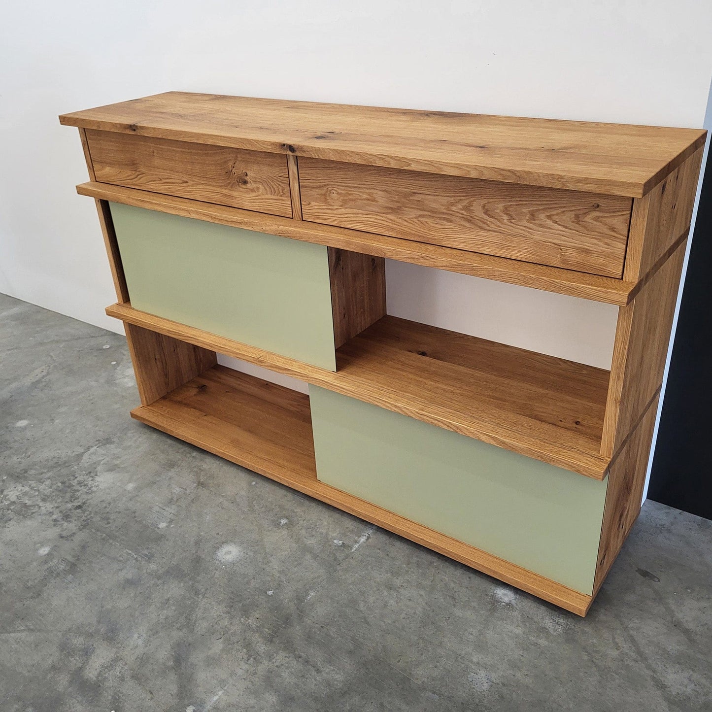 Holzmanufaktur Regalsystem IQ Highboard Wildeiche gebürstet