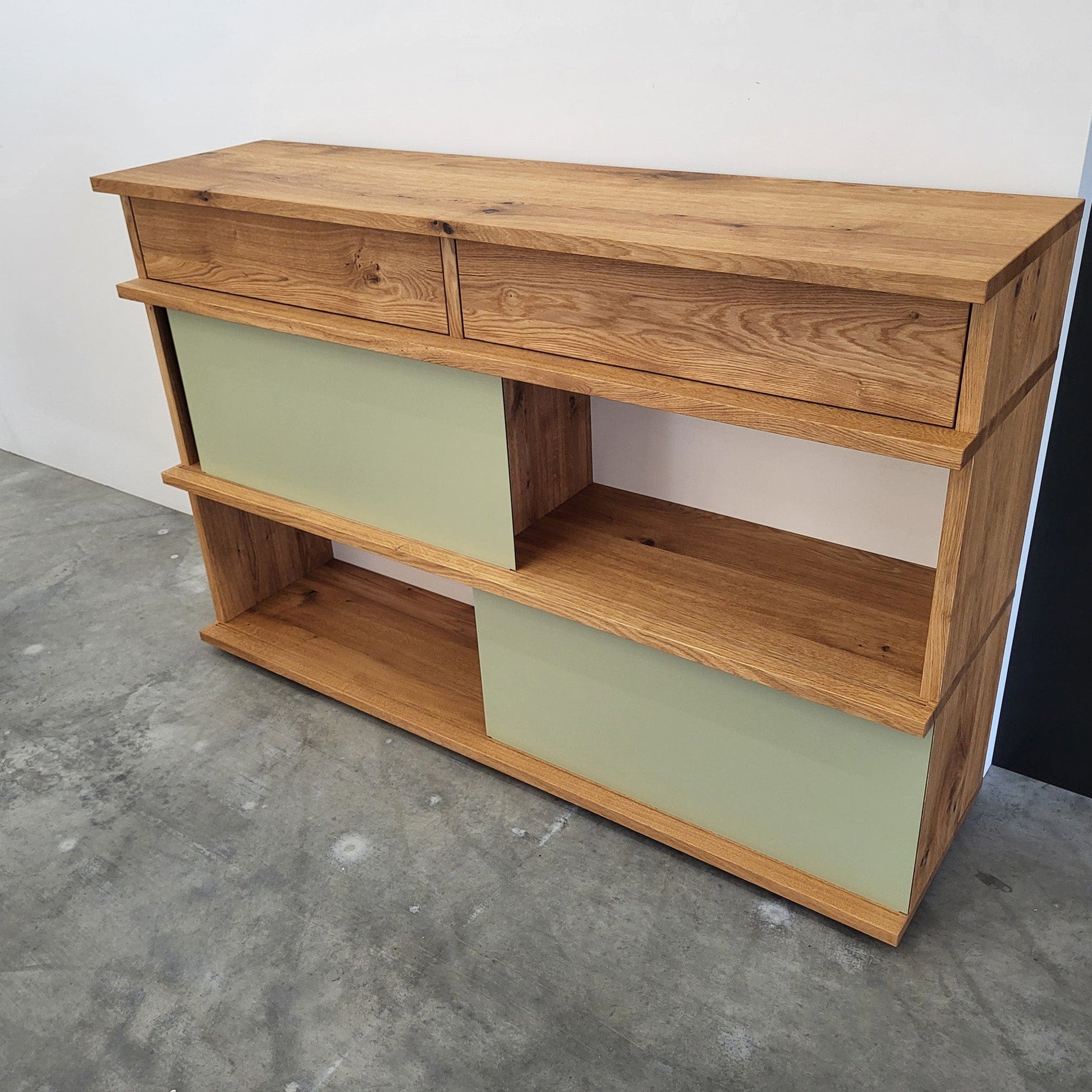 Holzmanufaktur Regalsystem IQ Highboard Wildeiche gebürstet