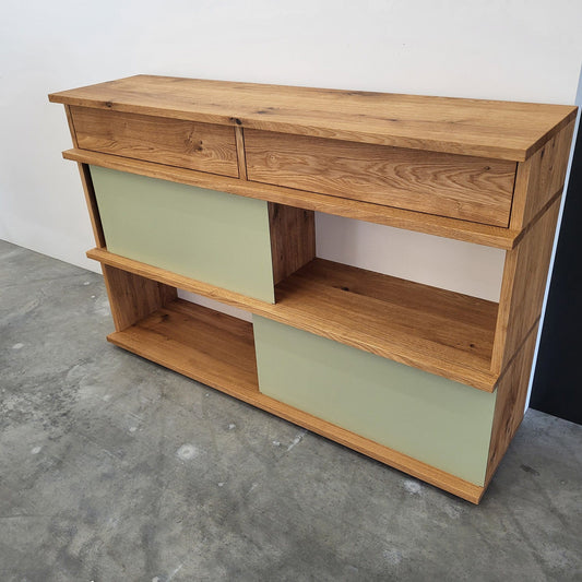 Holzmanufaktur Regalsystem IQ Highboard Wildeiche gebürstet