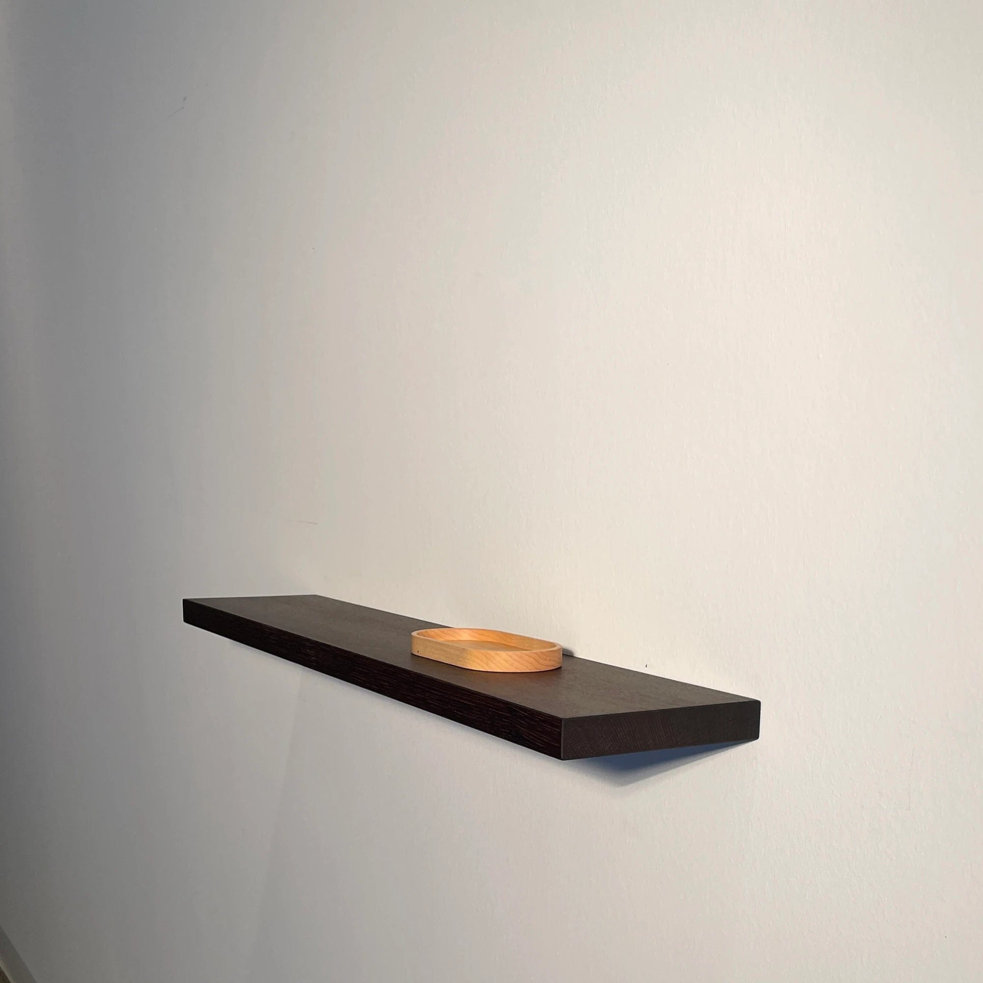 Wandregal schwebend, Holz Eiche massiv