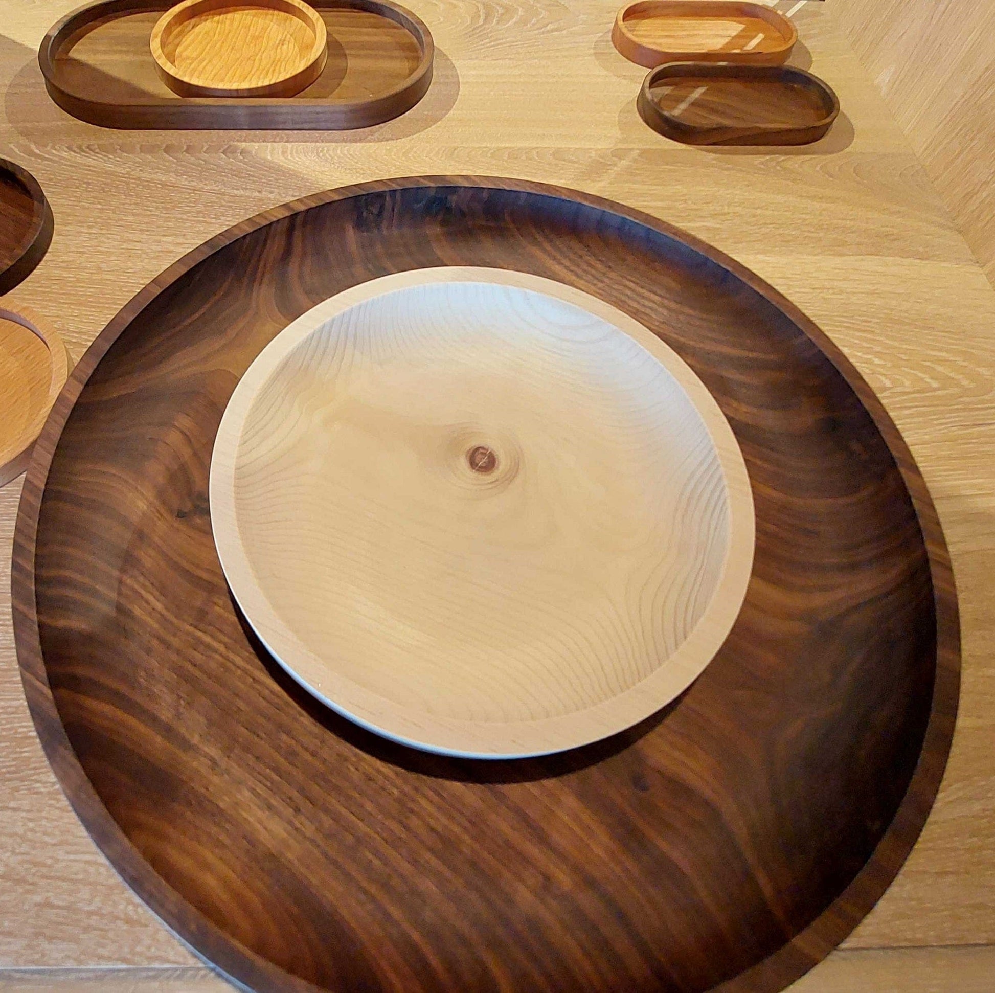 Holzmanufaktur Schale Schale rund, verschiedene Holzarten und Größen