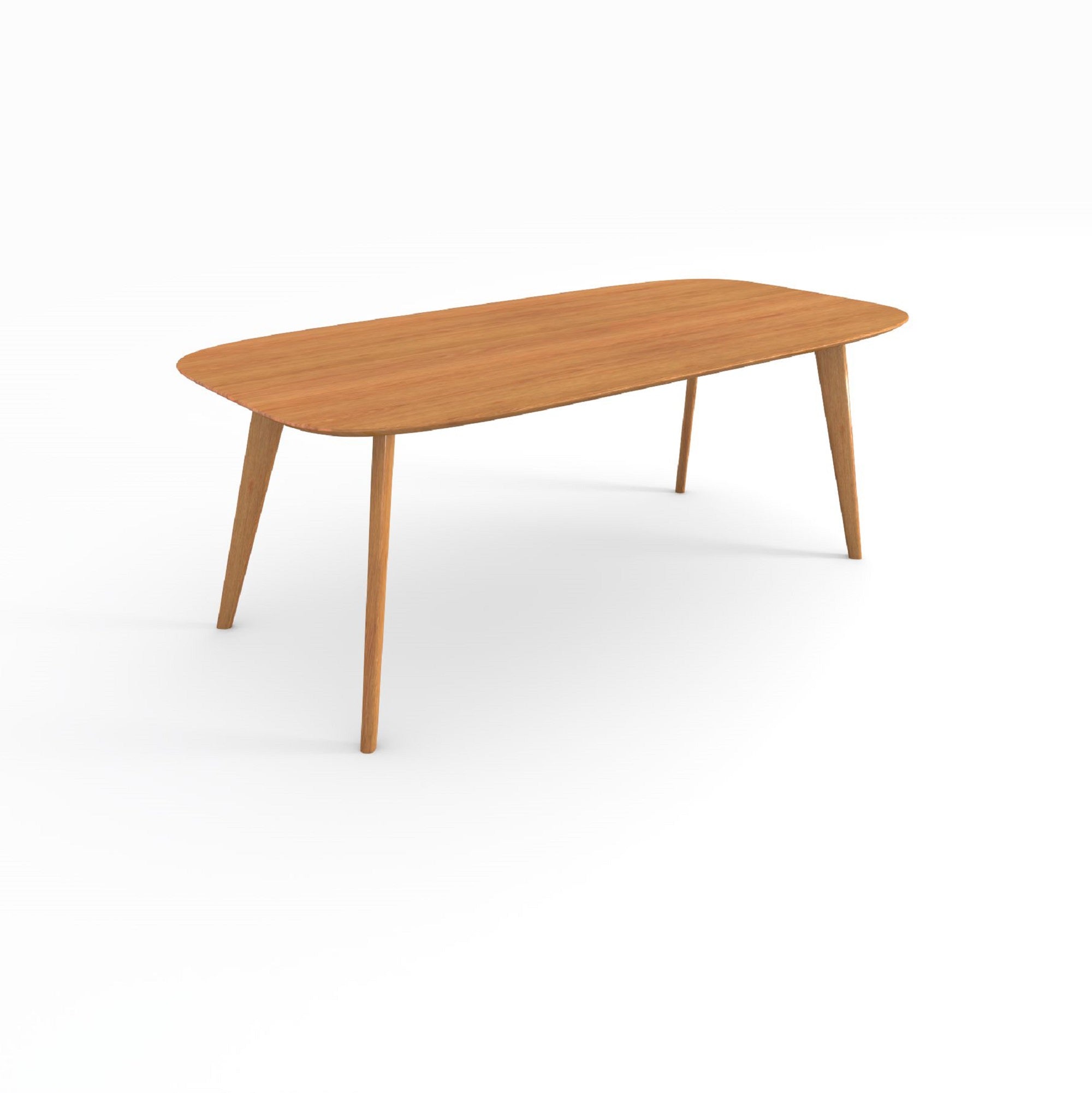 MARTA Esstisch Massivholztisch elliptisch aus Eiche