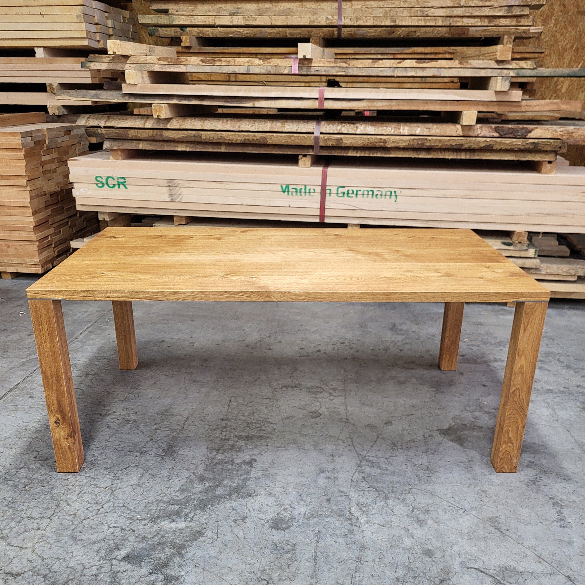 Holzmanufaktur Tisch PLAIN Massivholztisch Wildeiche 180 x 100 cm