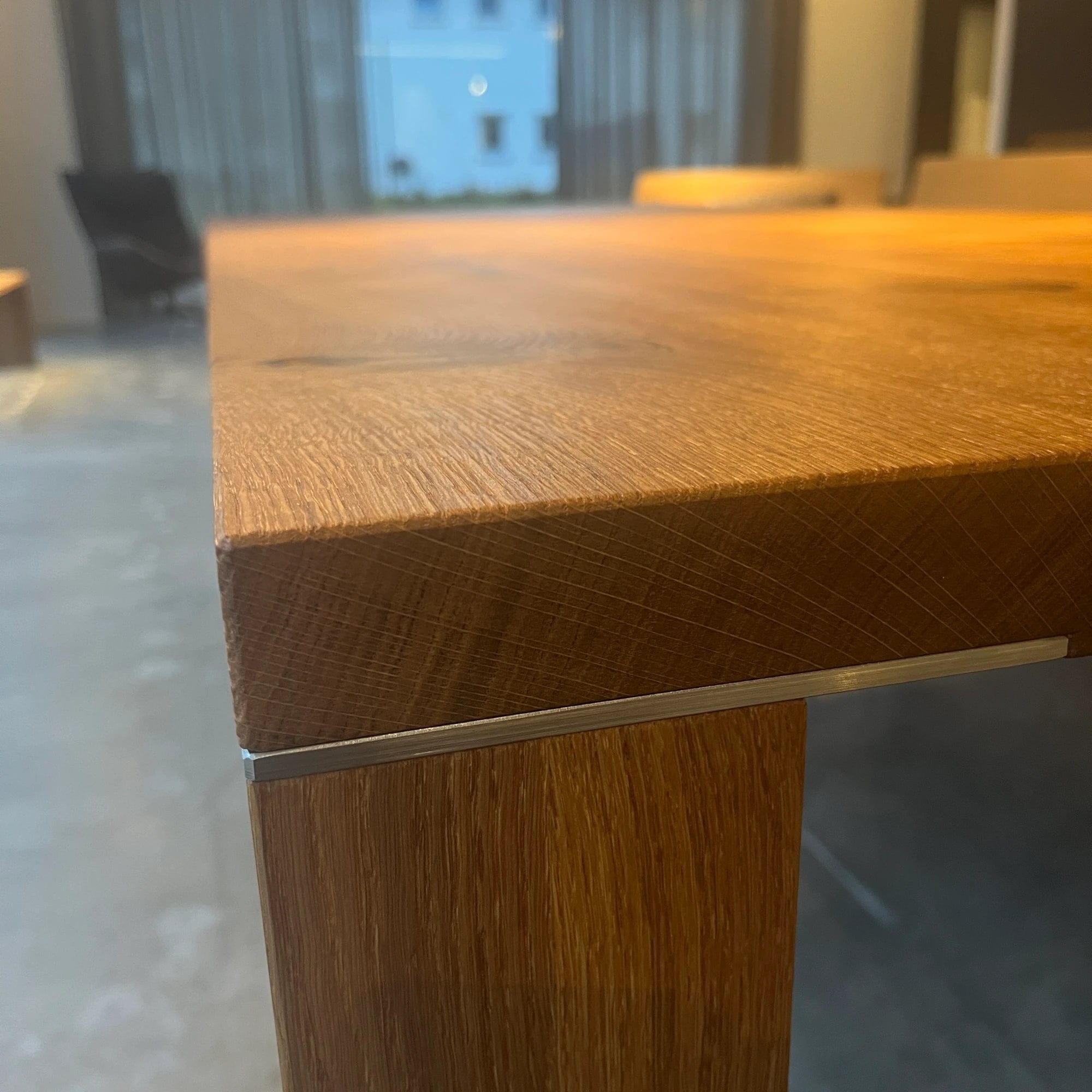 Holzmanufaktur Tisch PLAIN Massivholztisch Wildeiche LxBxH: 240 x 100 x 75 cm