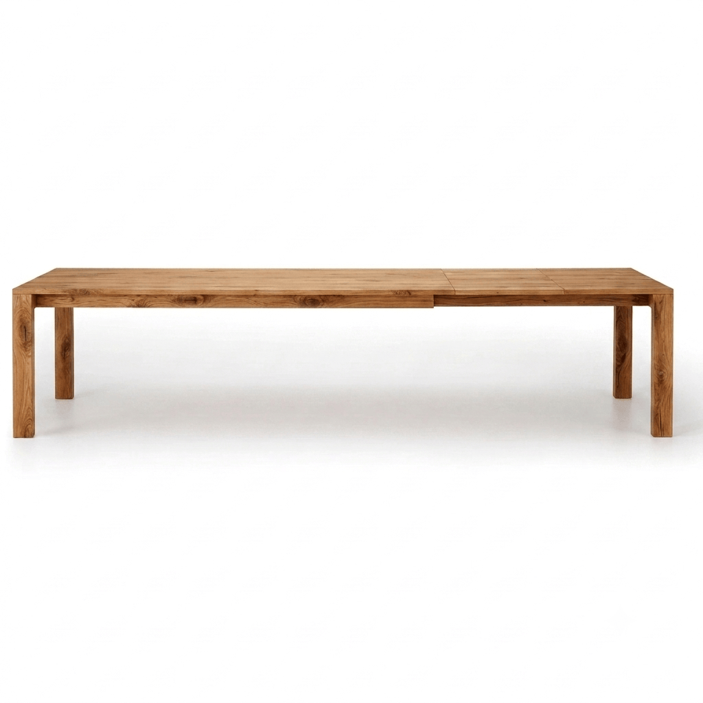 Holzmanufaktur ZOOM Tisch ausziehbar Wildeiche / 200 x 90 x 75 / 2 Einlegeplatten (Holz)