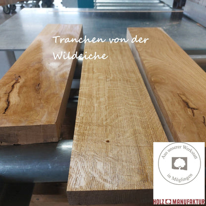 Holzmanufaktur Zuschnitt Wildeiche Zuschnitt Massivholz Stärke: 16 mm